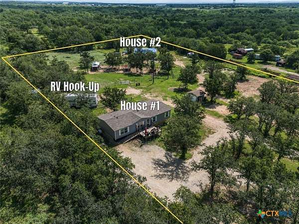 5 Acres of Land with Home for Sale in Luling, Texas