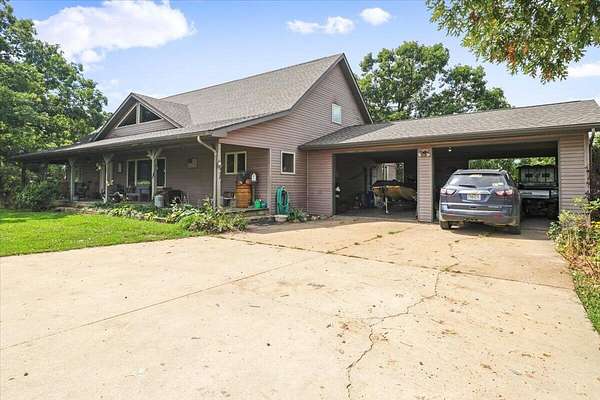 11.9 Acres of Land with Home for Sale in Mountain Grove, Missouri