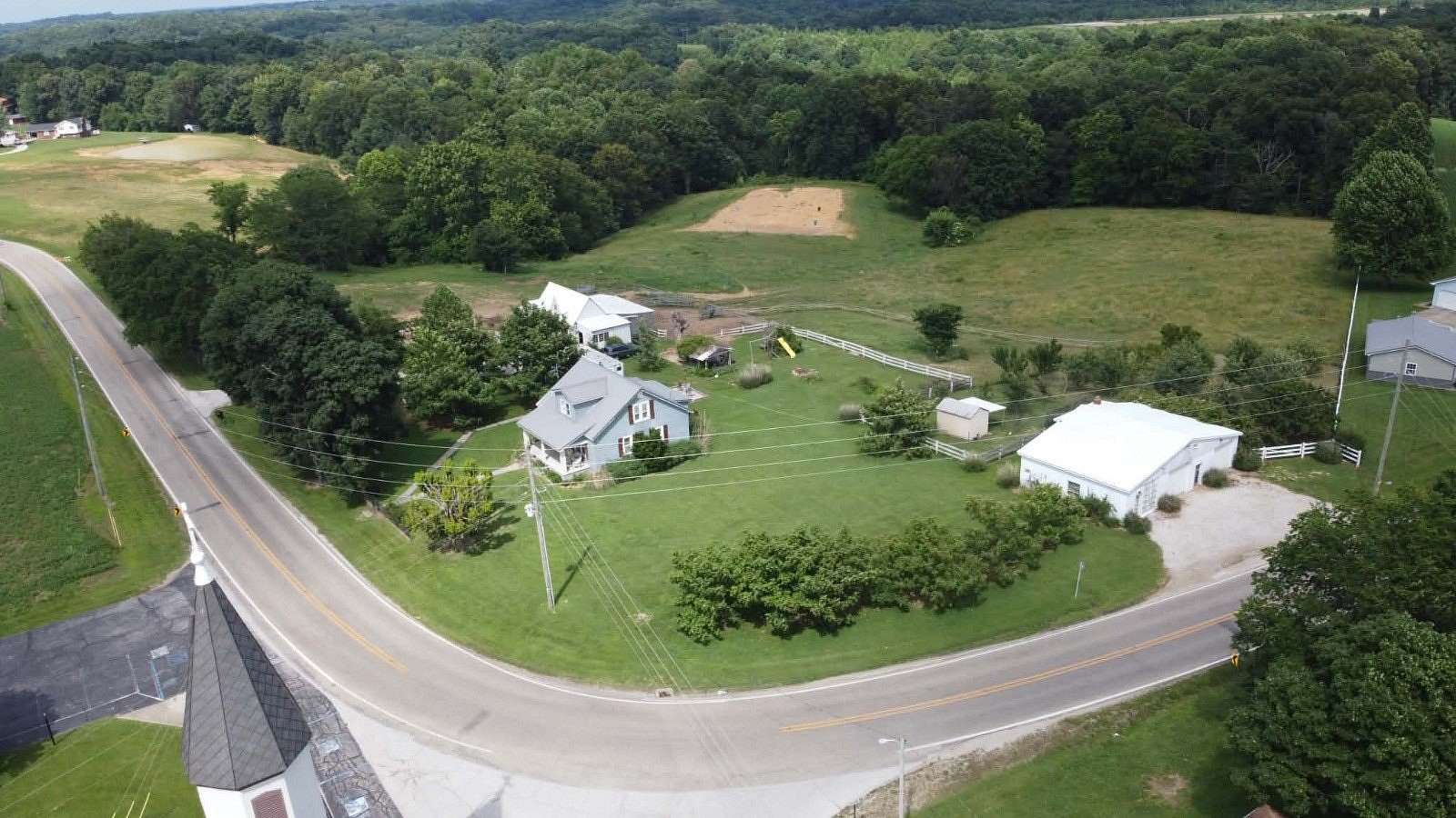 8.62 Acres of Land with Home for Sale in Tell City, Indiana