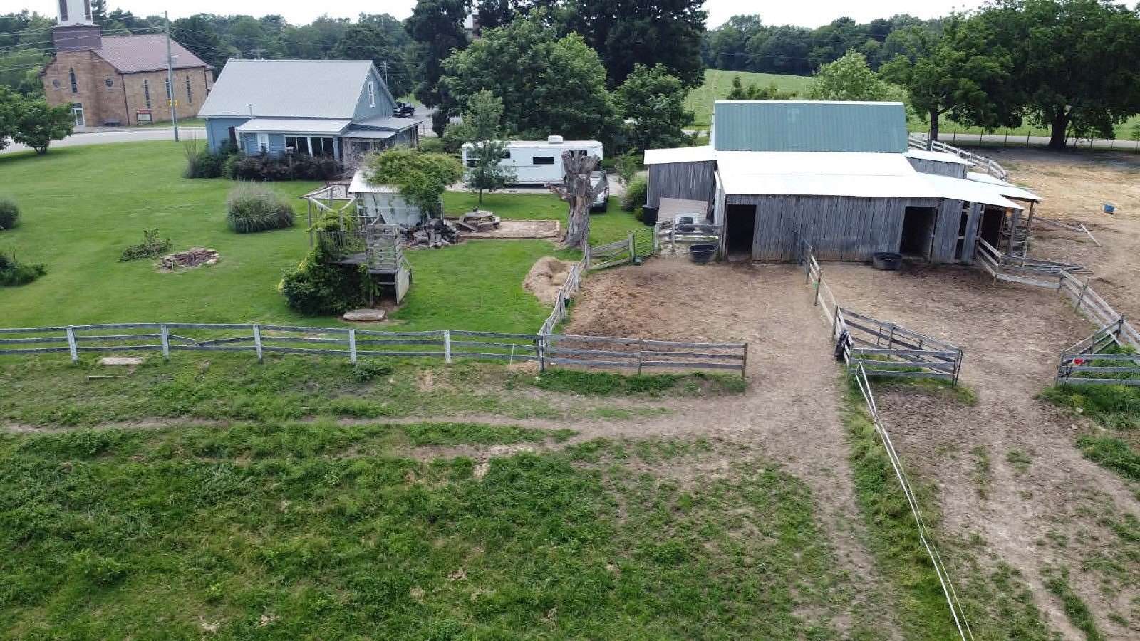 8.62 Acres of Land with Home for Sale in Tell City, Indiana