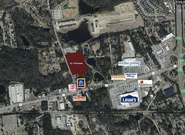 7.27 Acres of Commercial Land for Sale in West Columbia, South Carolina
