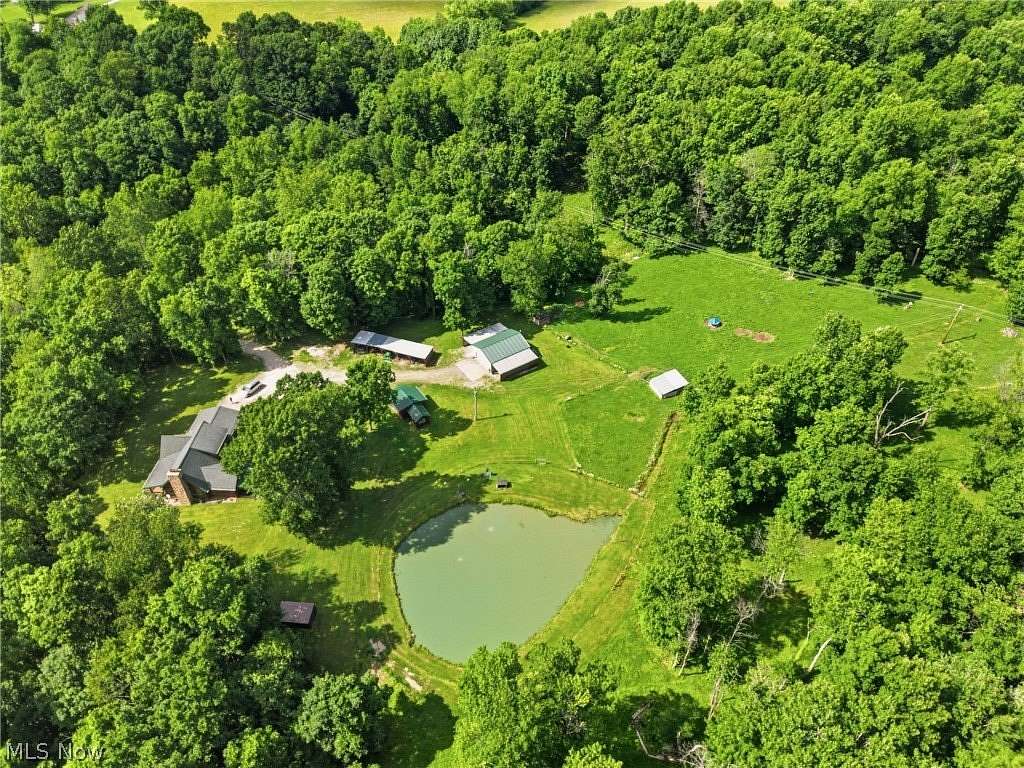 53.2 Acres of Land with Home for Sale in Senecaville, Ohio