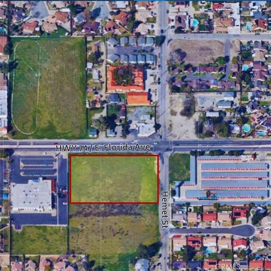 2.59 Acres of Commercial Land for Sale in Hemet, California