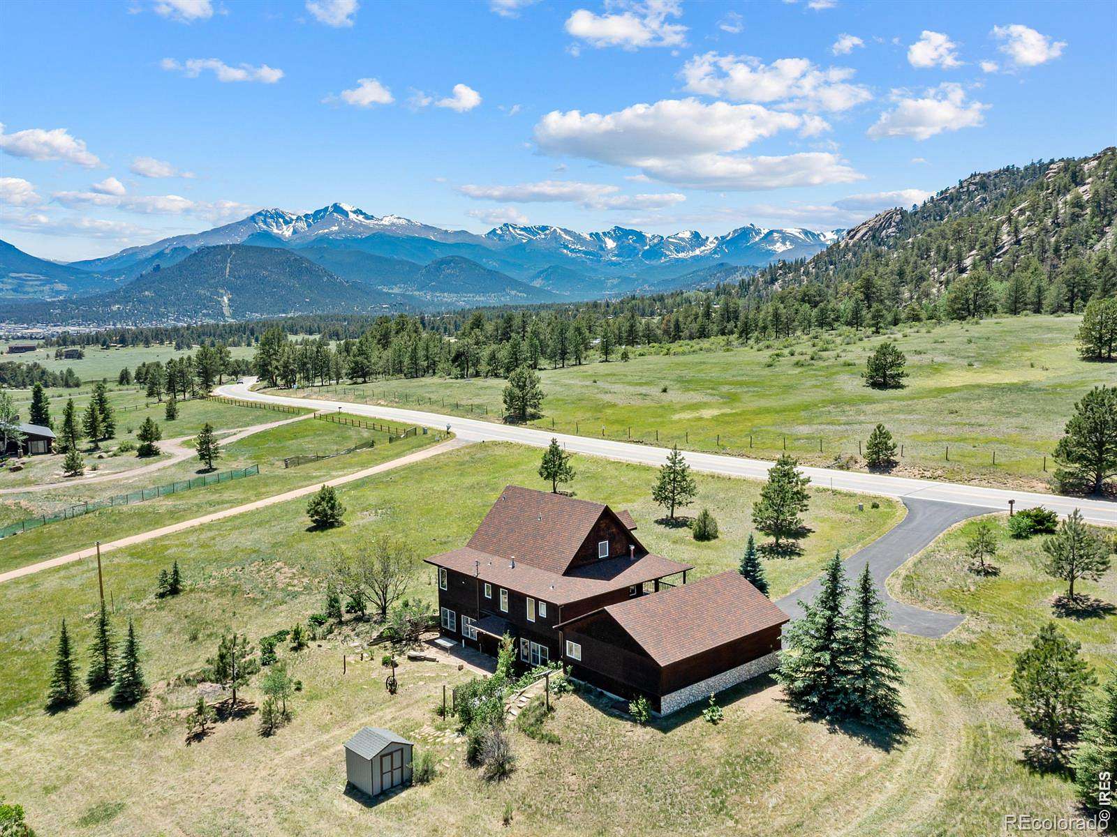2.5 Acres of Land with Home for Sale in Estes Park, Colorado
