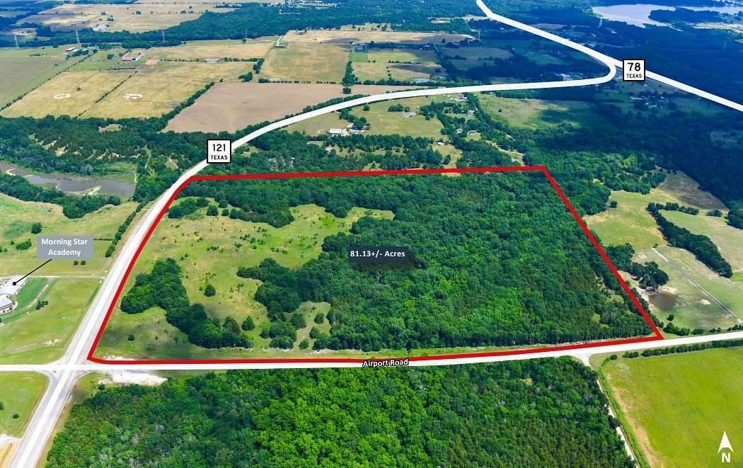 81.1 Acres of Land for Sale in Bonham, Texas