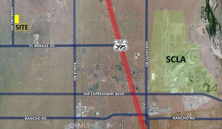 20 Acres of Recreational Land for Sale in Adelanto, California
