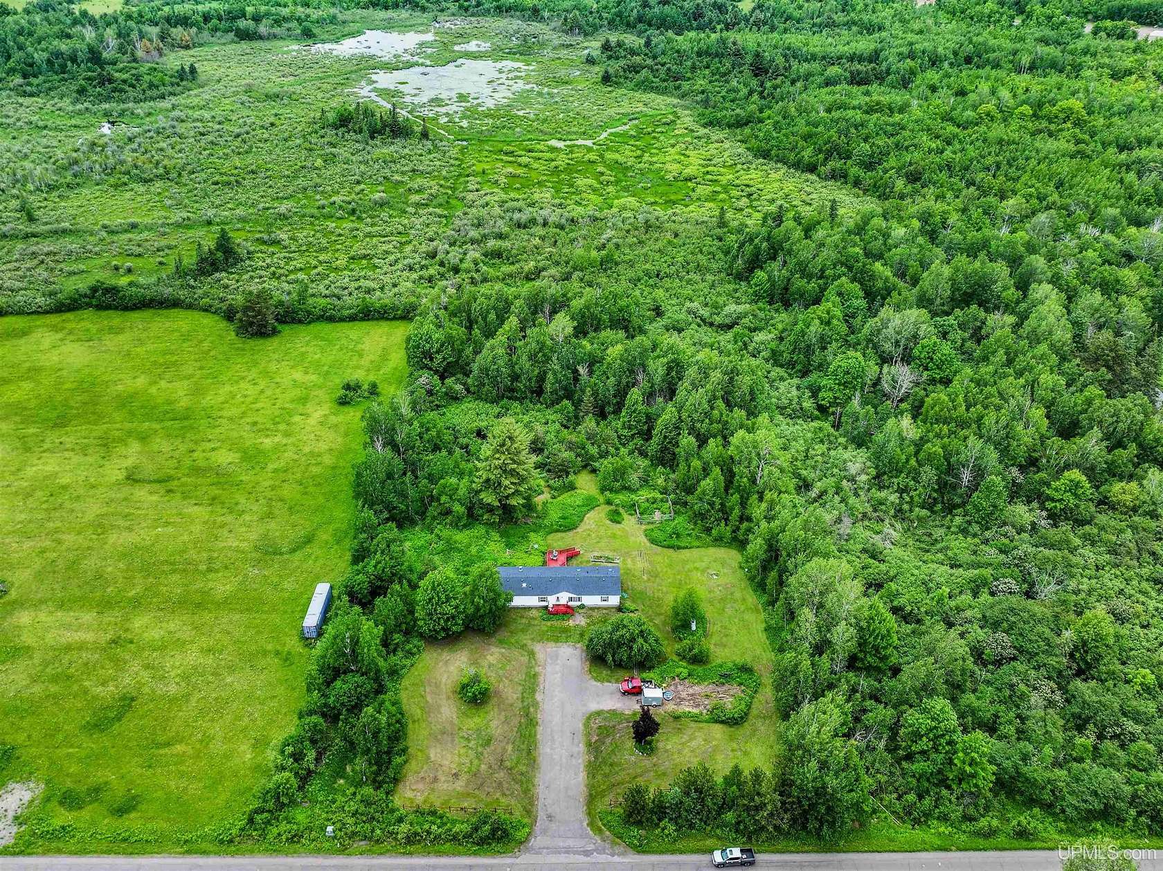 13.6 Acres of Land with Home for Sale in Houghton, Michigan