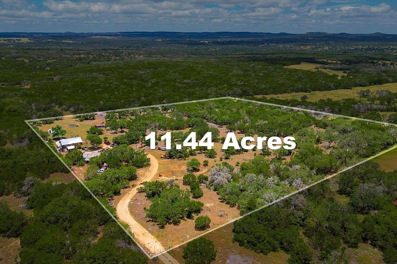 11.4 Acres of Land with Home for Sale in Johnson City, Texas