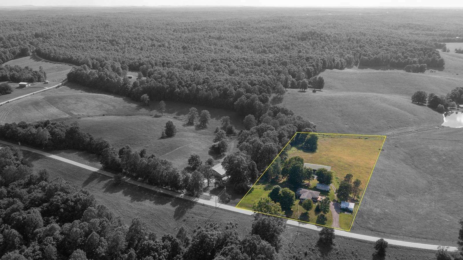 5.9 Acres of Land with Home for Sale in Campbellsville, Kentucky