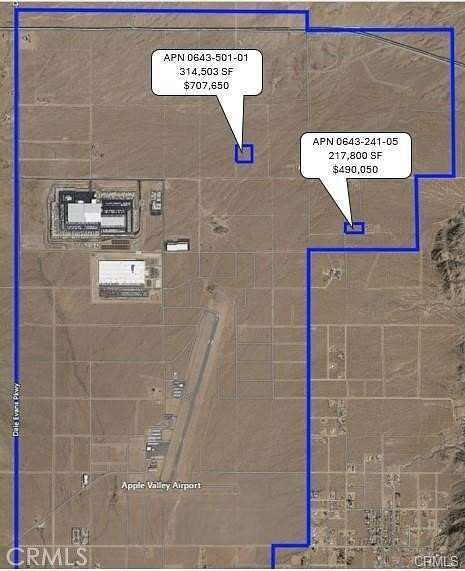 7.22 Acres of Commercial Land for Sale in Apple Valley, California