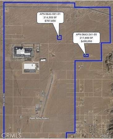 7.22 Acres of Commercial Land for Sale in Apple Valley, California