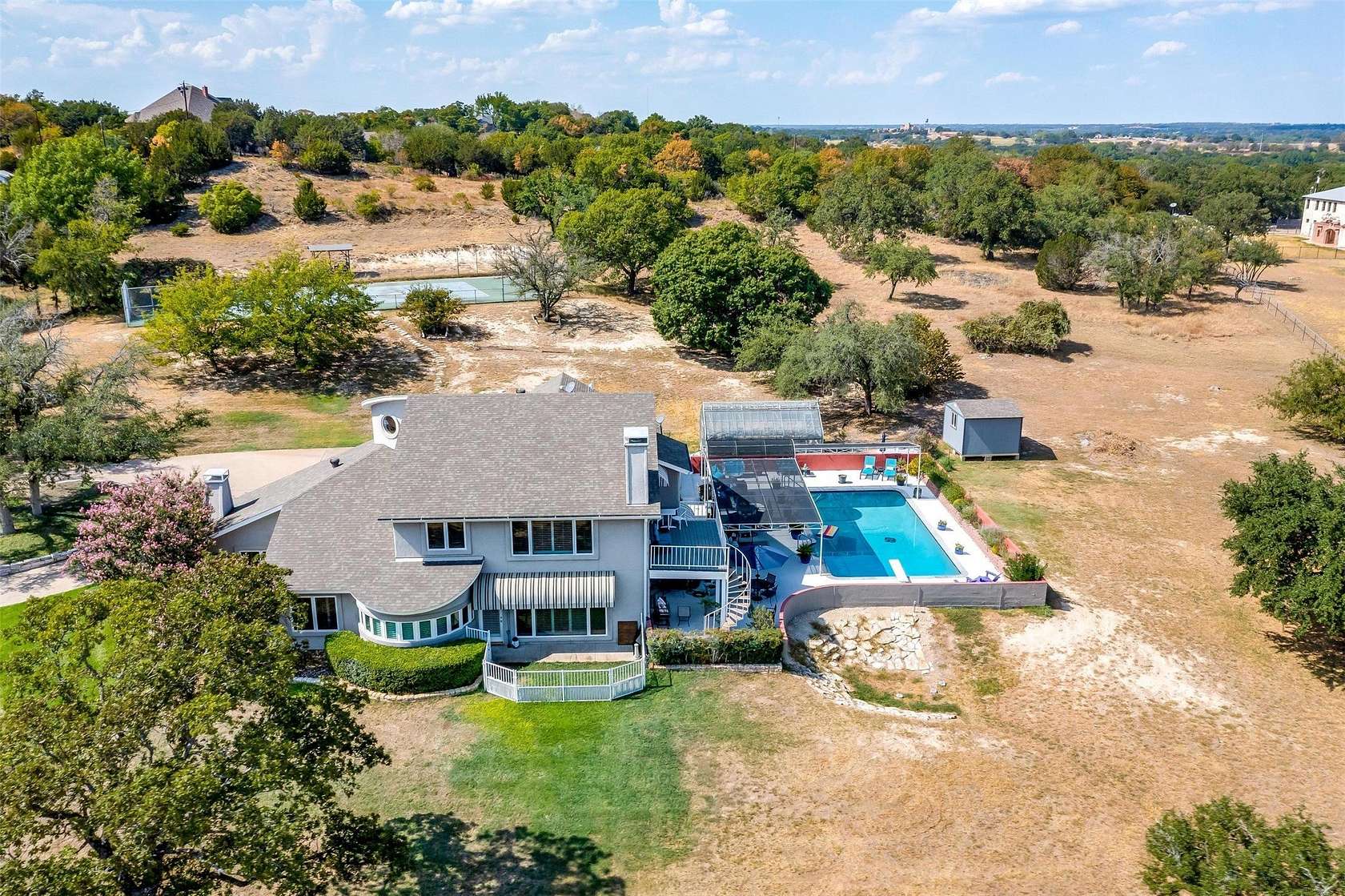 5.59 Acres of Land with Home for Sale in Weatherford, Texas