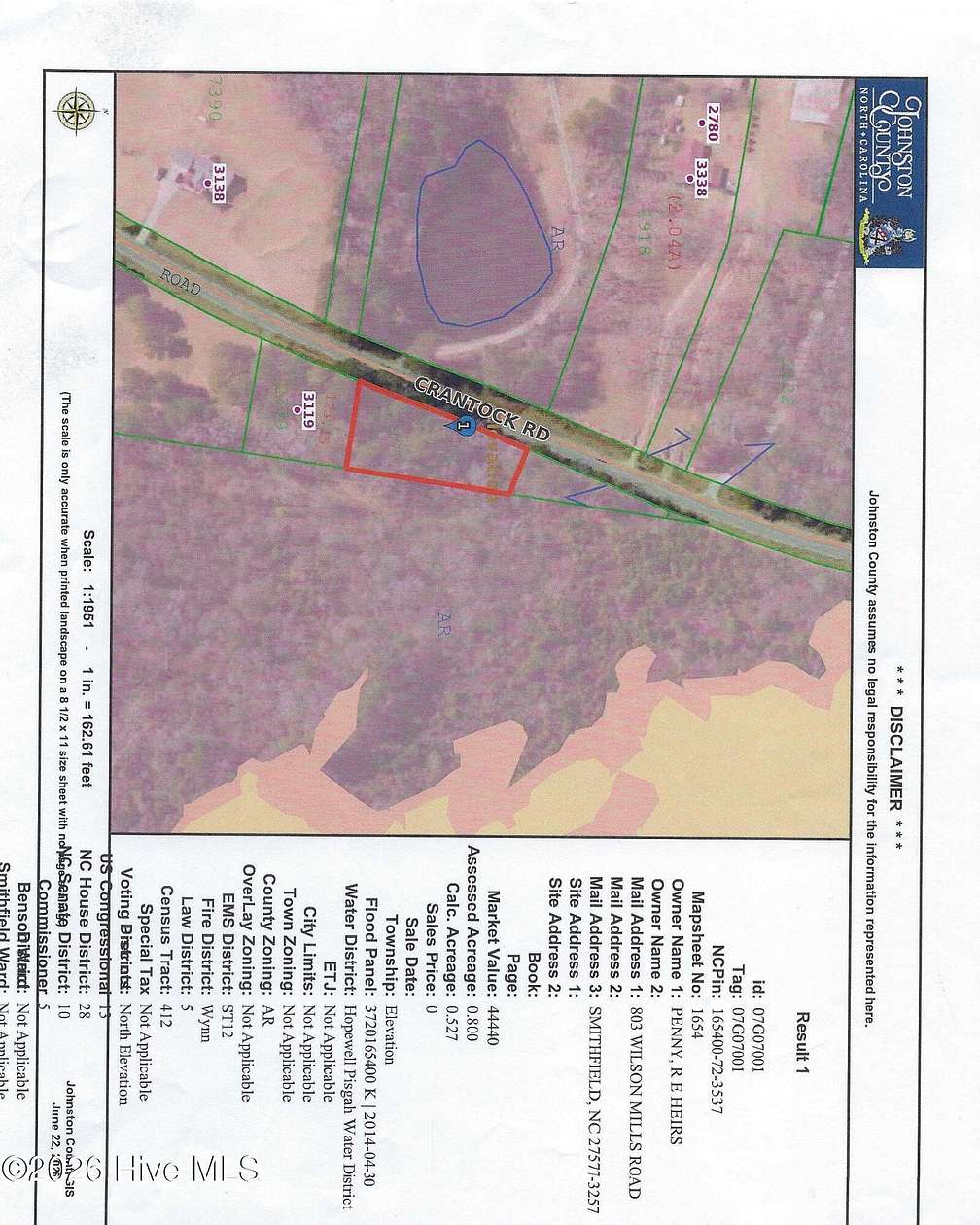 0.8 Acres of Residential Land for Sale in Smithfield, North Carolina