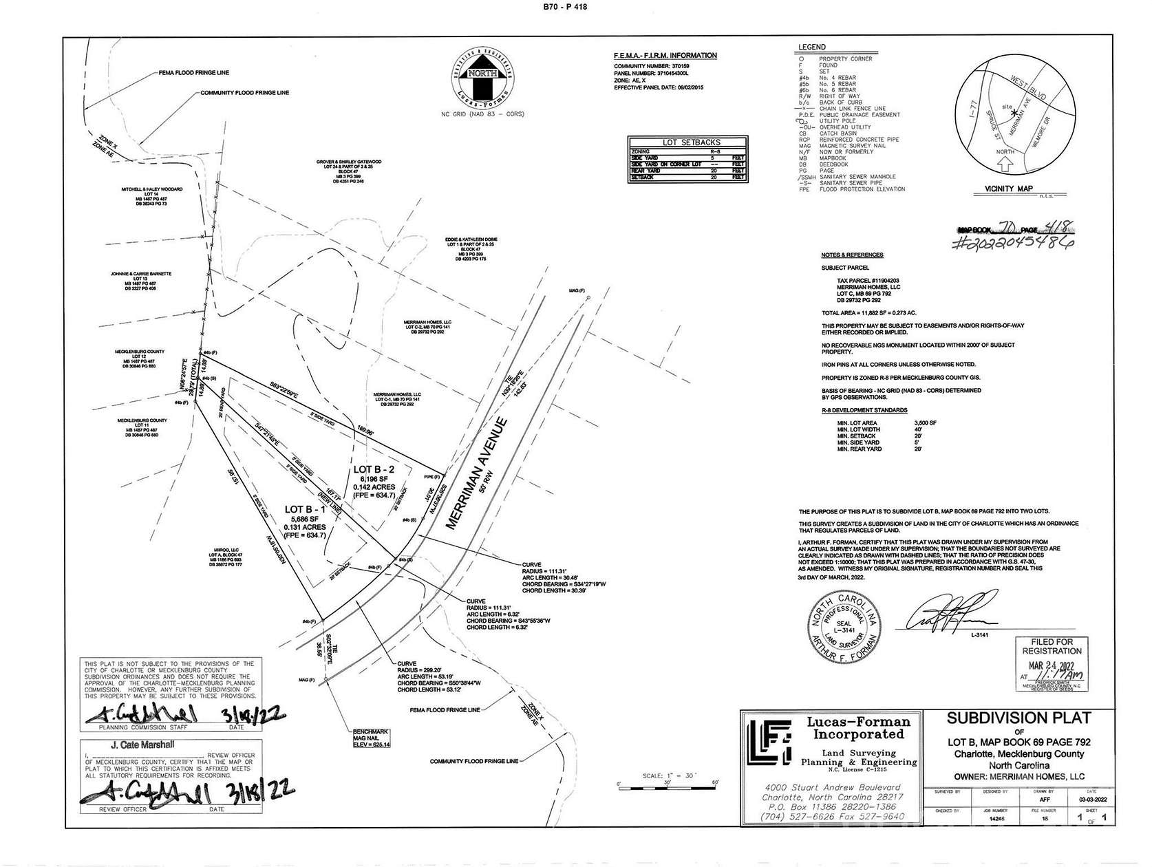 0.7 Acres of Residential Land for Sale in Charlotte, North Carolina