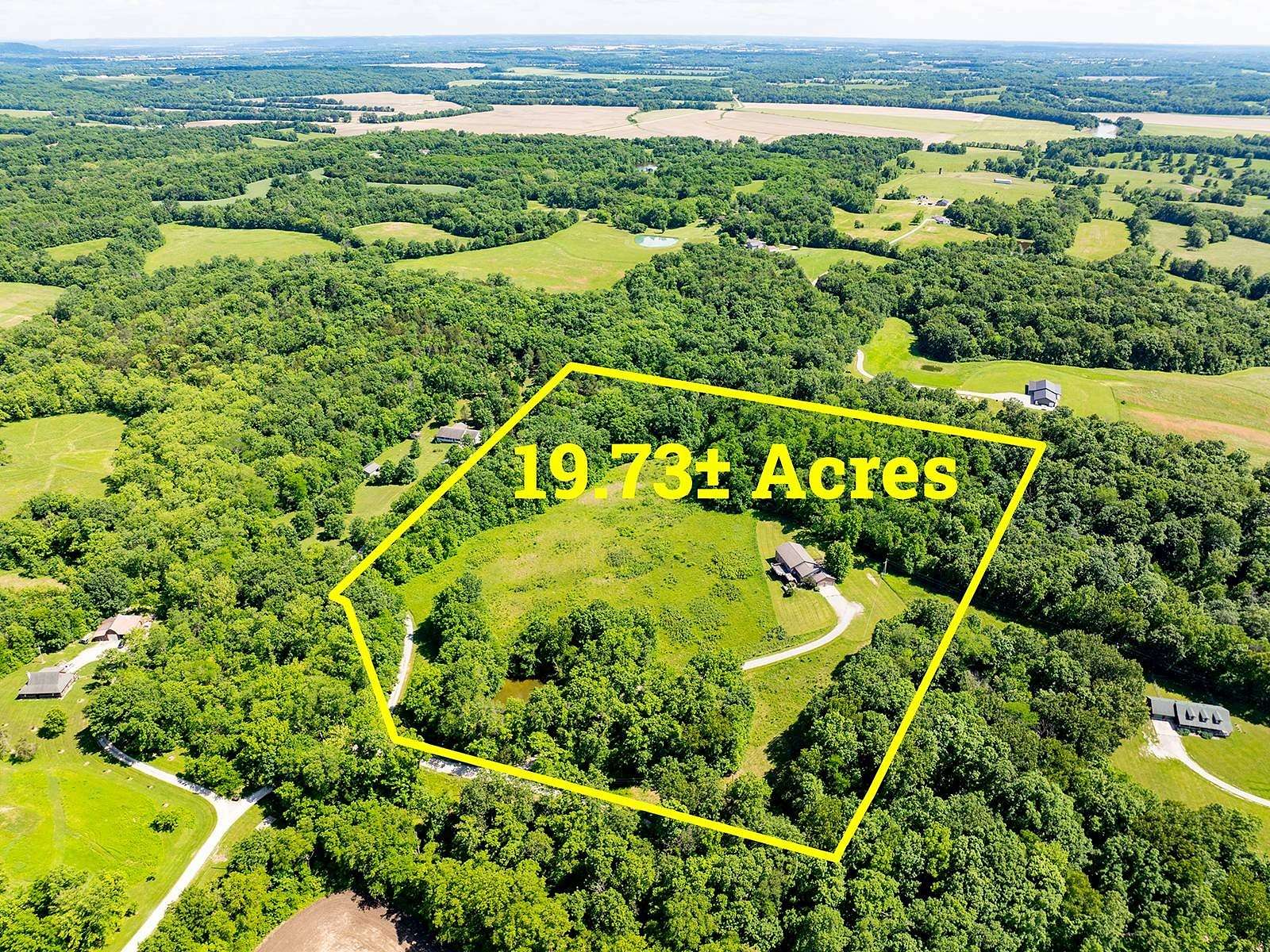 19.7 Acres of Recreational Land with Home for Sale in New London, Missouri