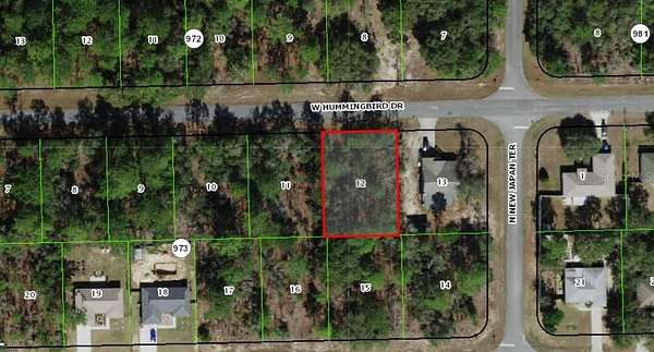 0.26 Acres of Residential Land for Sale in Citrus Springs, Florida
