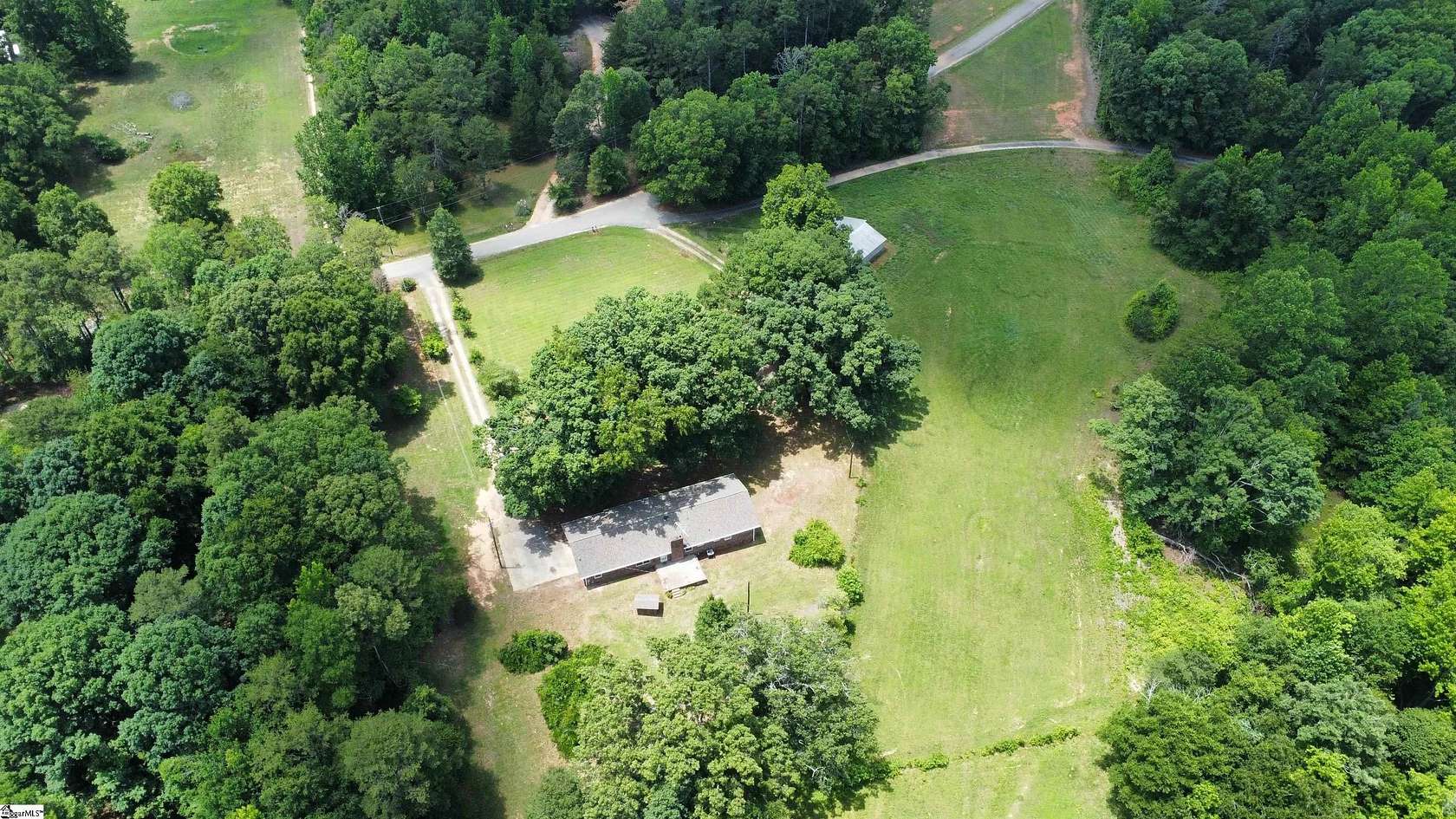 12.3 Acres of Land with Home for Sale in Pelzer, South Carolina