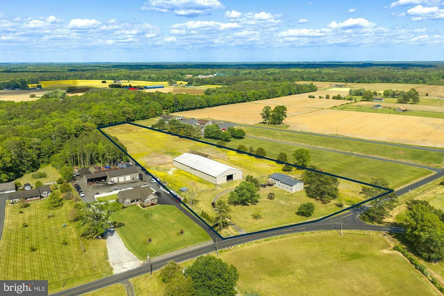 8.84 Acres of Land with Home for Sale in Salisbury, Maryland