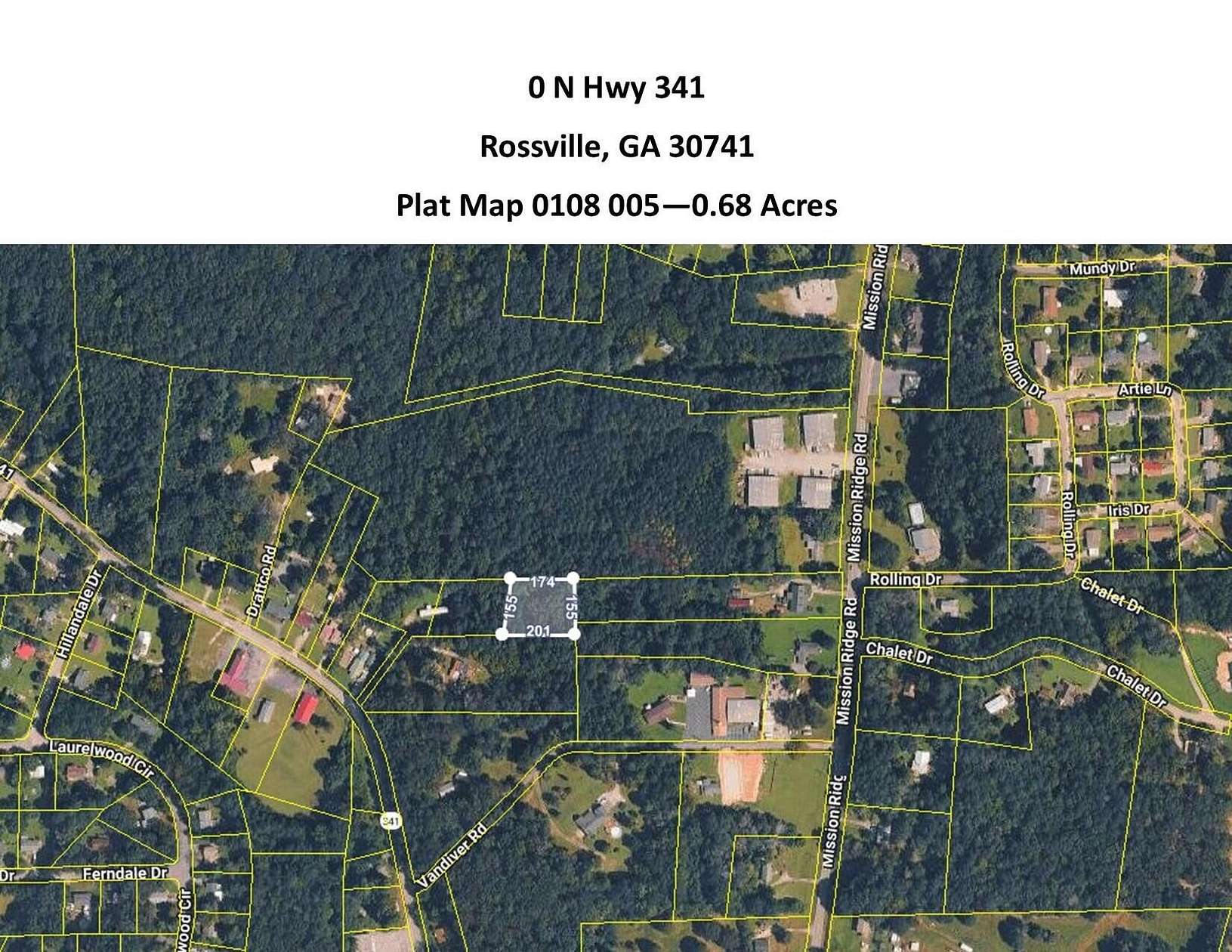 0.68 Acres of Residential Land for Sale in Rossville, Georgia