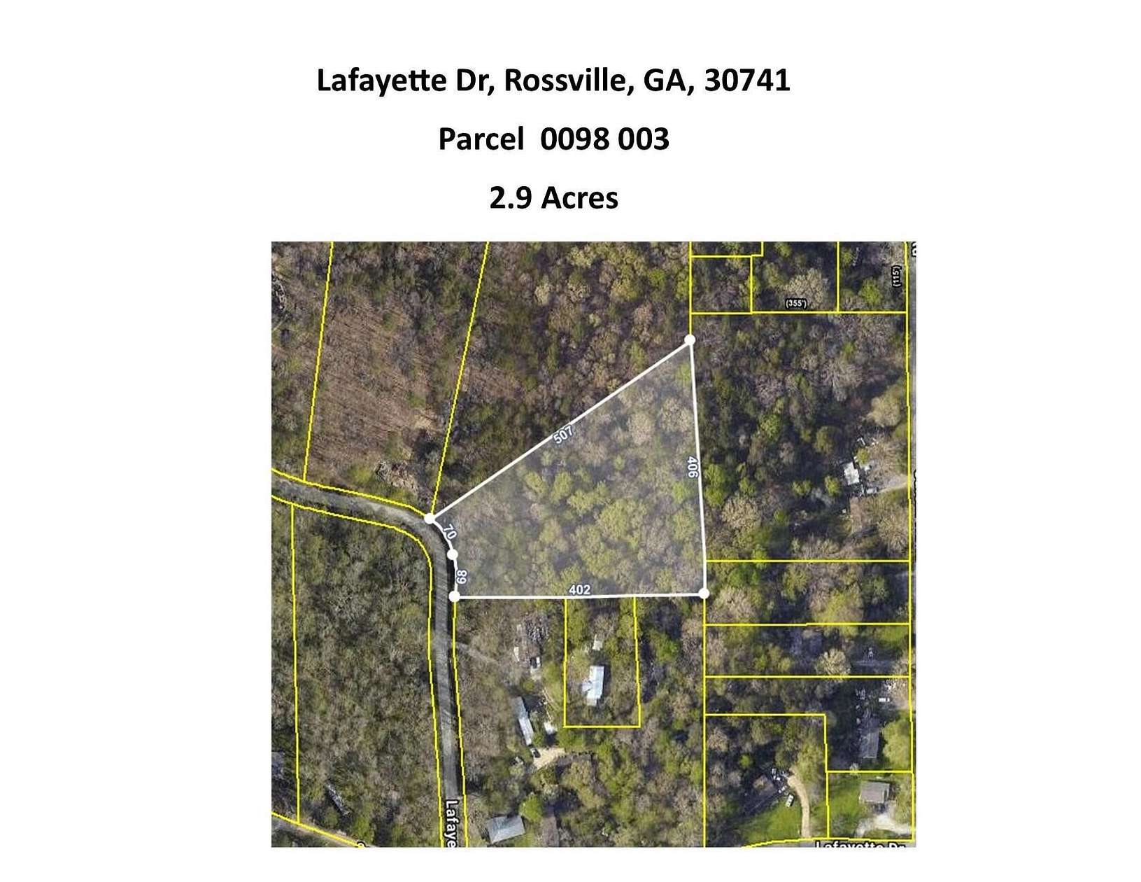 2.9 Acres of Residential Land for Sale in Rossville, Georgia