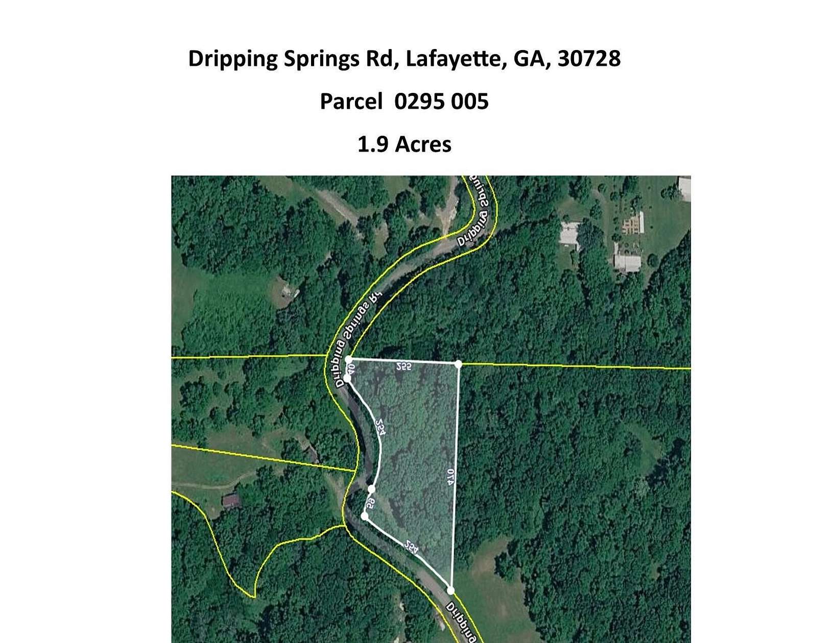 1.9 Acres of Residential Land for Sale in LaFayette, Georgia
