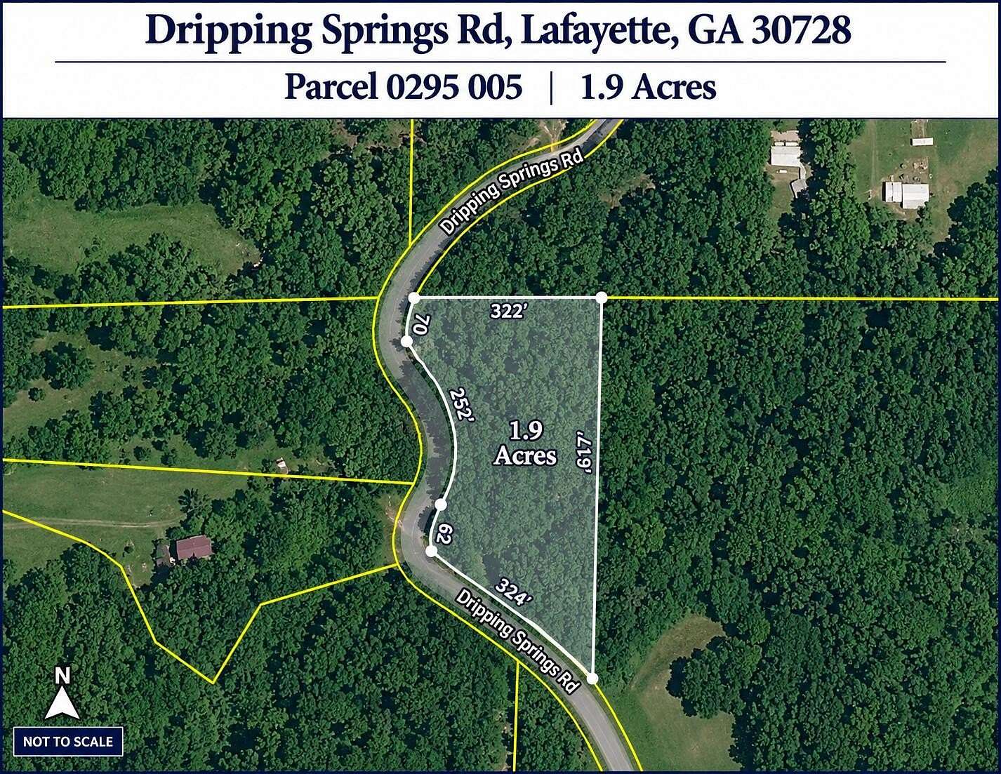 1.9 Acres of Residential Land for Sale in LaFayette, Georgia