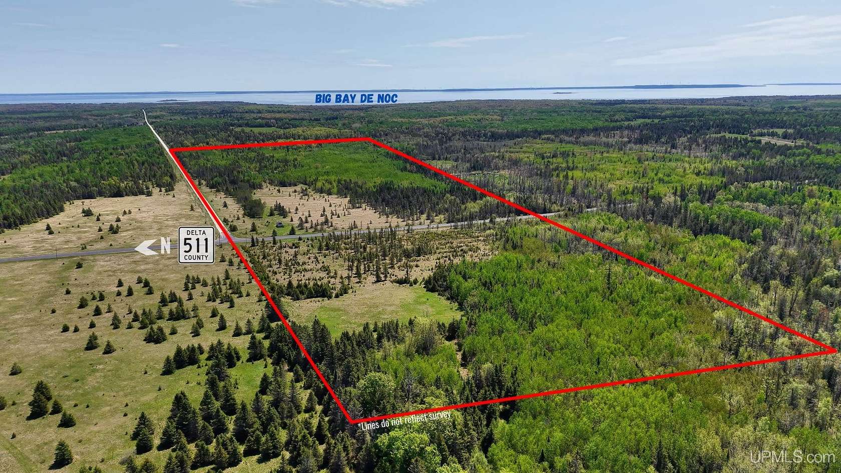 120 Acres of Recreational & Residential Land for Sale in Rapid River, Michigan