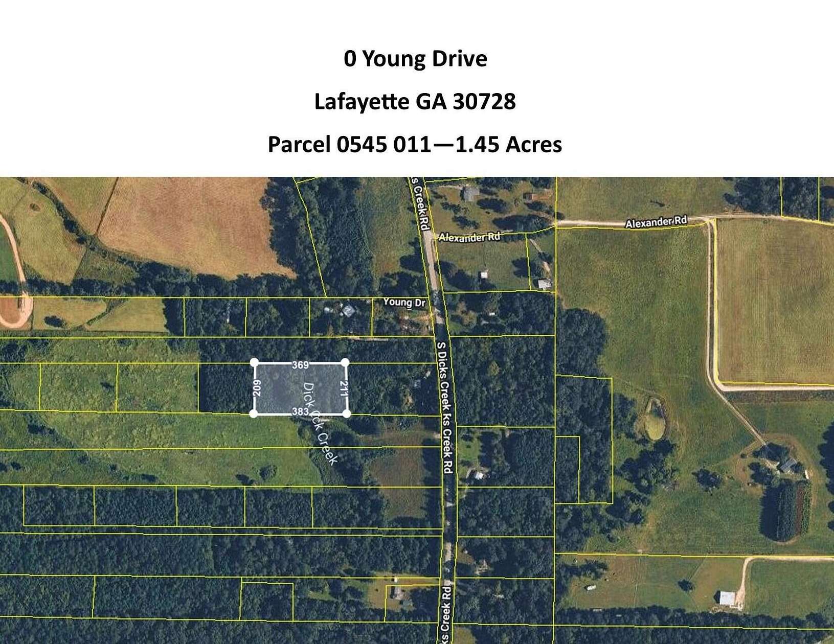 1.45 Acres of Land for Sale in LaFayette, Georgia