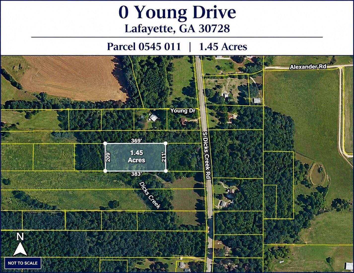 1.45 Acres of Land for Sale in LaFayette, Georgia