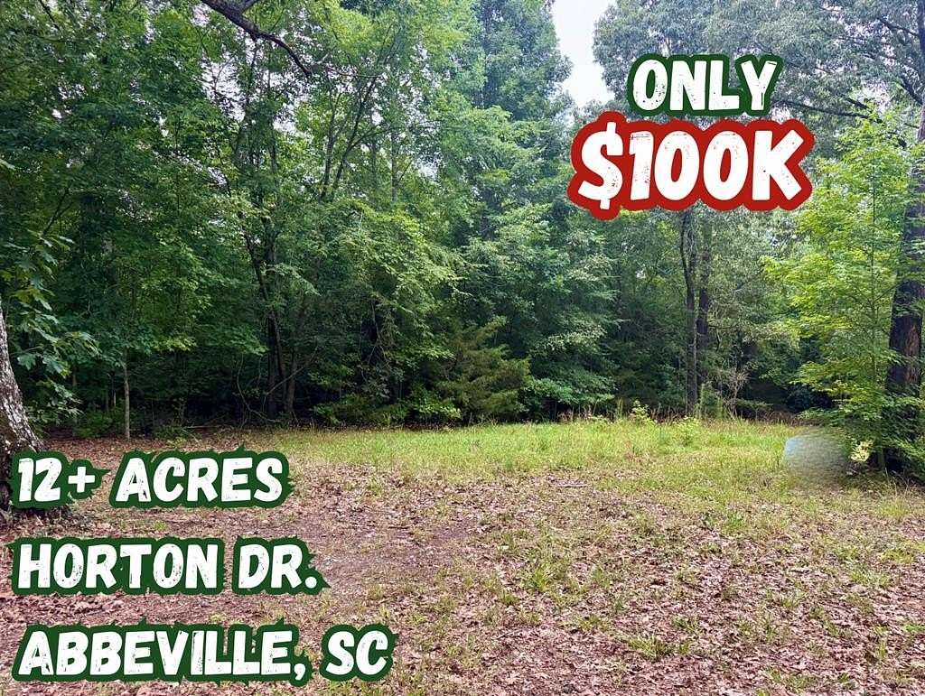 12.5 Acres of Land for Sale in Abbeville, South Carolina