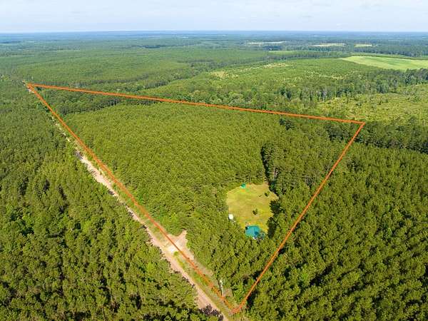 21 Acres of Recreational Land with Home for Sale in Groveton, Texas