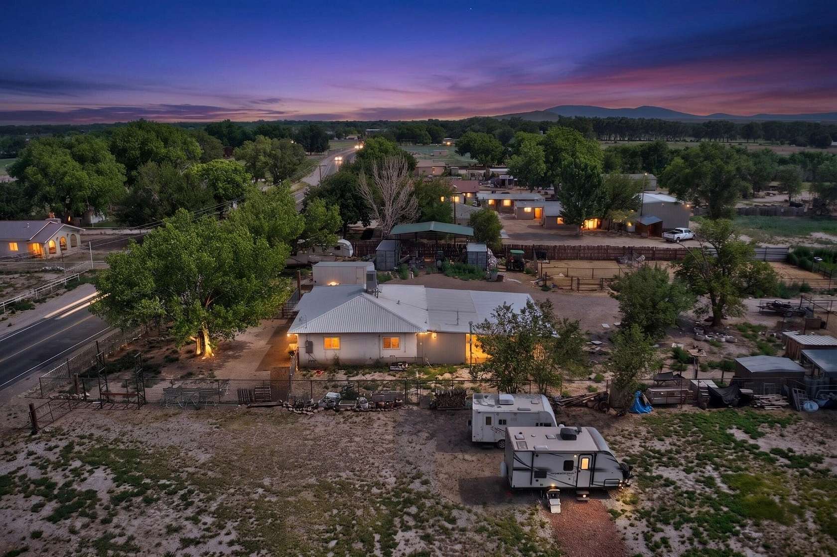 4 Acres of Land with Home for Sale in Los Lunas, New Mexico
