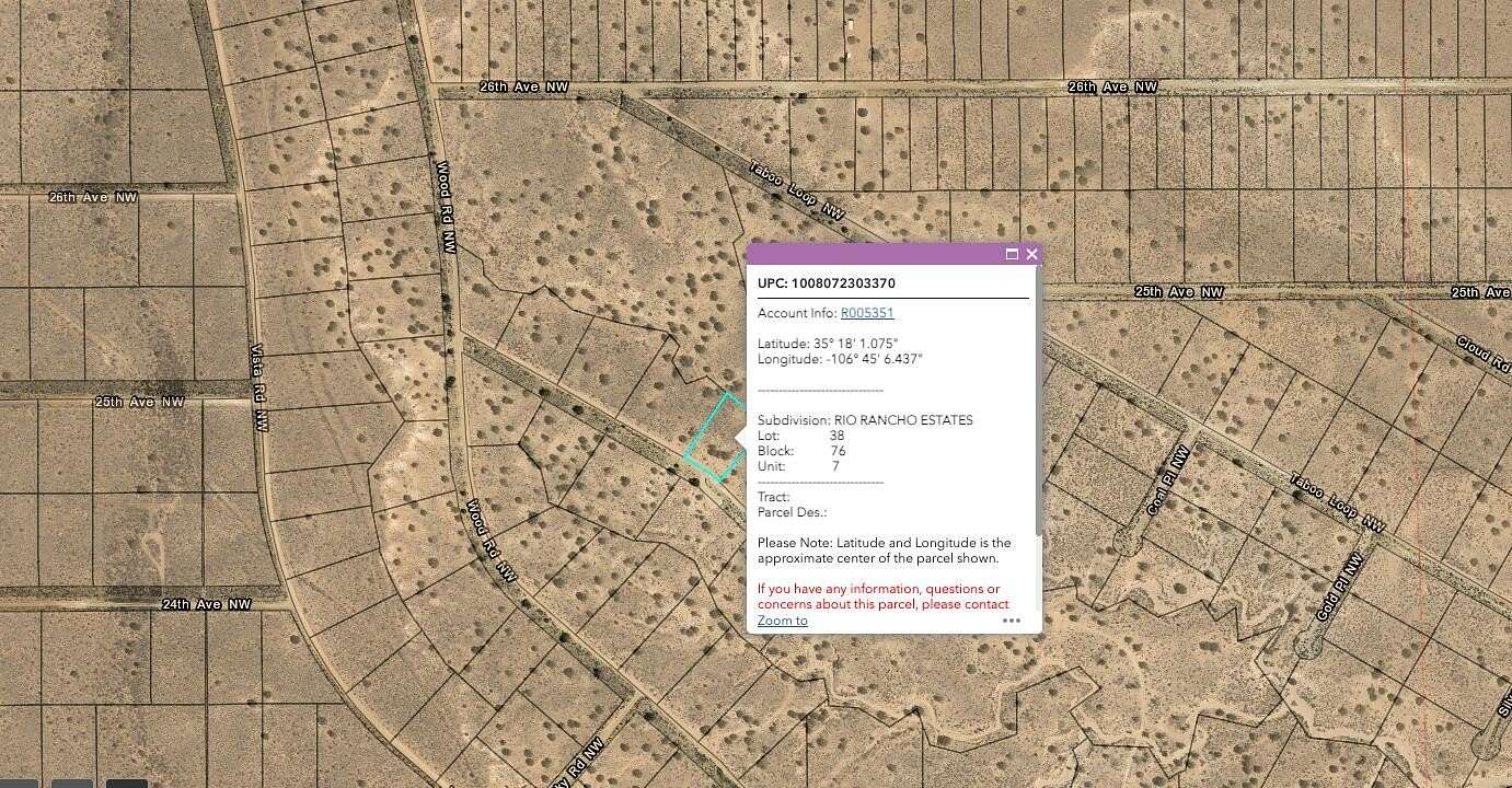 0.75 Acres of Land for Sale in Rio Rancho, New Mexico