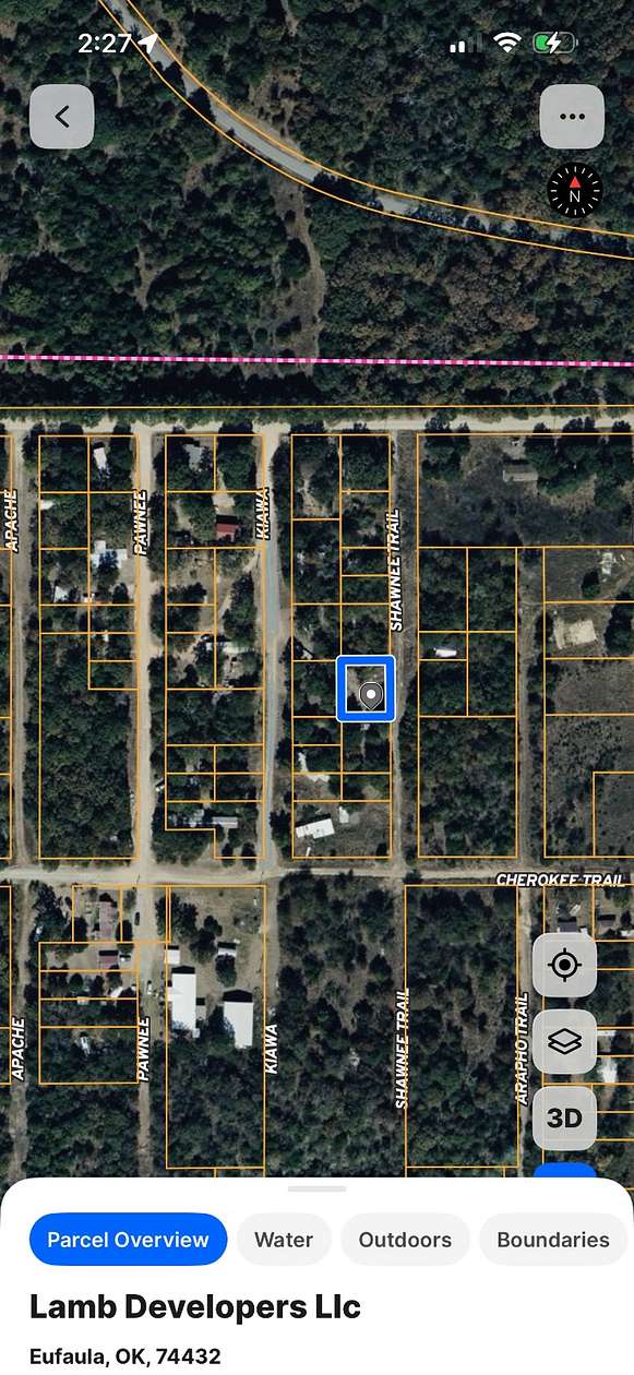 0.13 Acres of Residential Land for Sale in Eufaula, Oklahoma