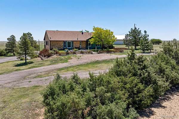 35 Acres of Agricultural Land with Home for Sale in Elizabeth, Colorado
