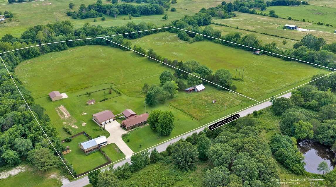 13.4 Acres of Land with Home for Sale in Prairie Grove, Arkansas
