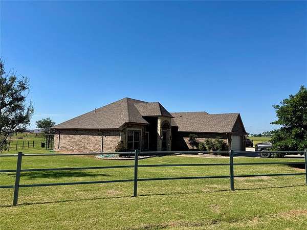 9.75 Acres of Land with Home for Sale in Weatherford, Oklahoma