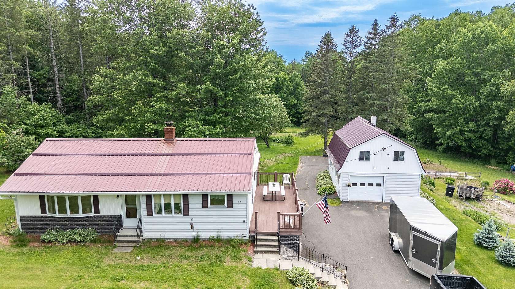 41.5 Acres of Land with Home for Sale in Sangerville, Maine