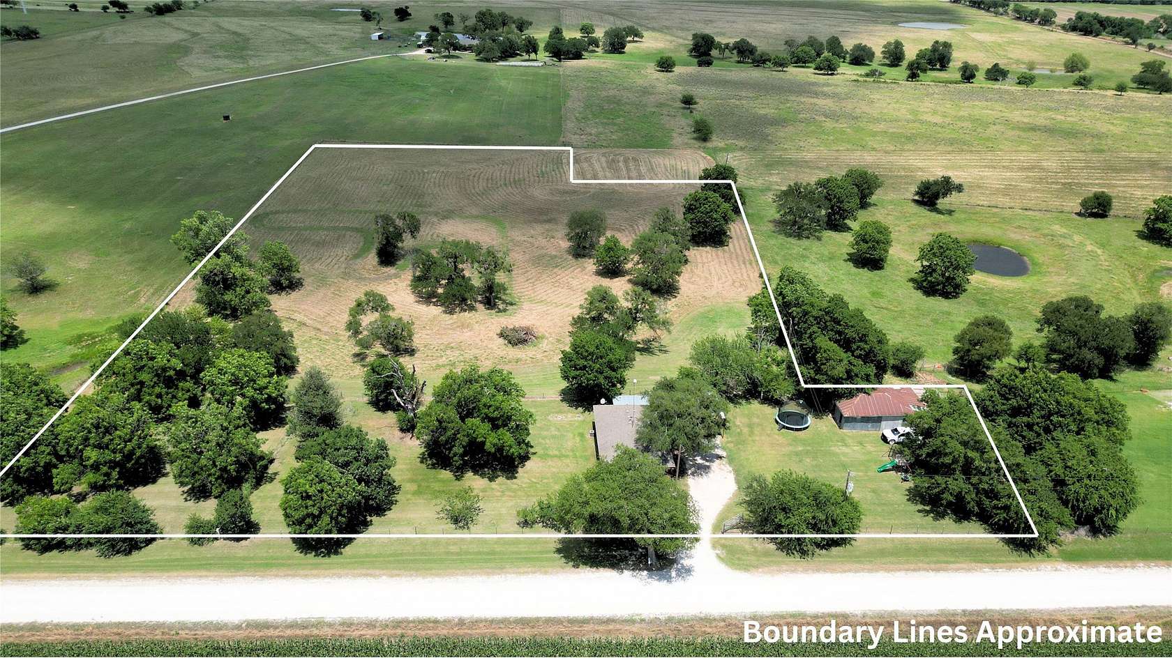 4.76 Acres of Land with Home for Sale in Abbott, Texas