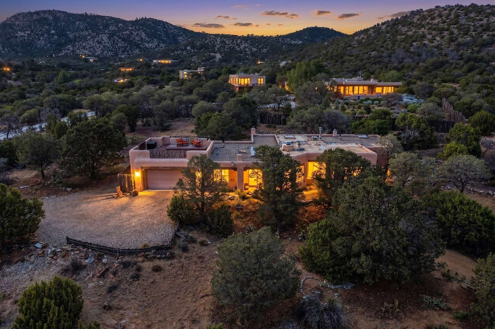 2.5 Acres of Land with Home for Sale in Santa Fe, New Mexico