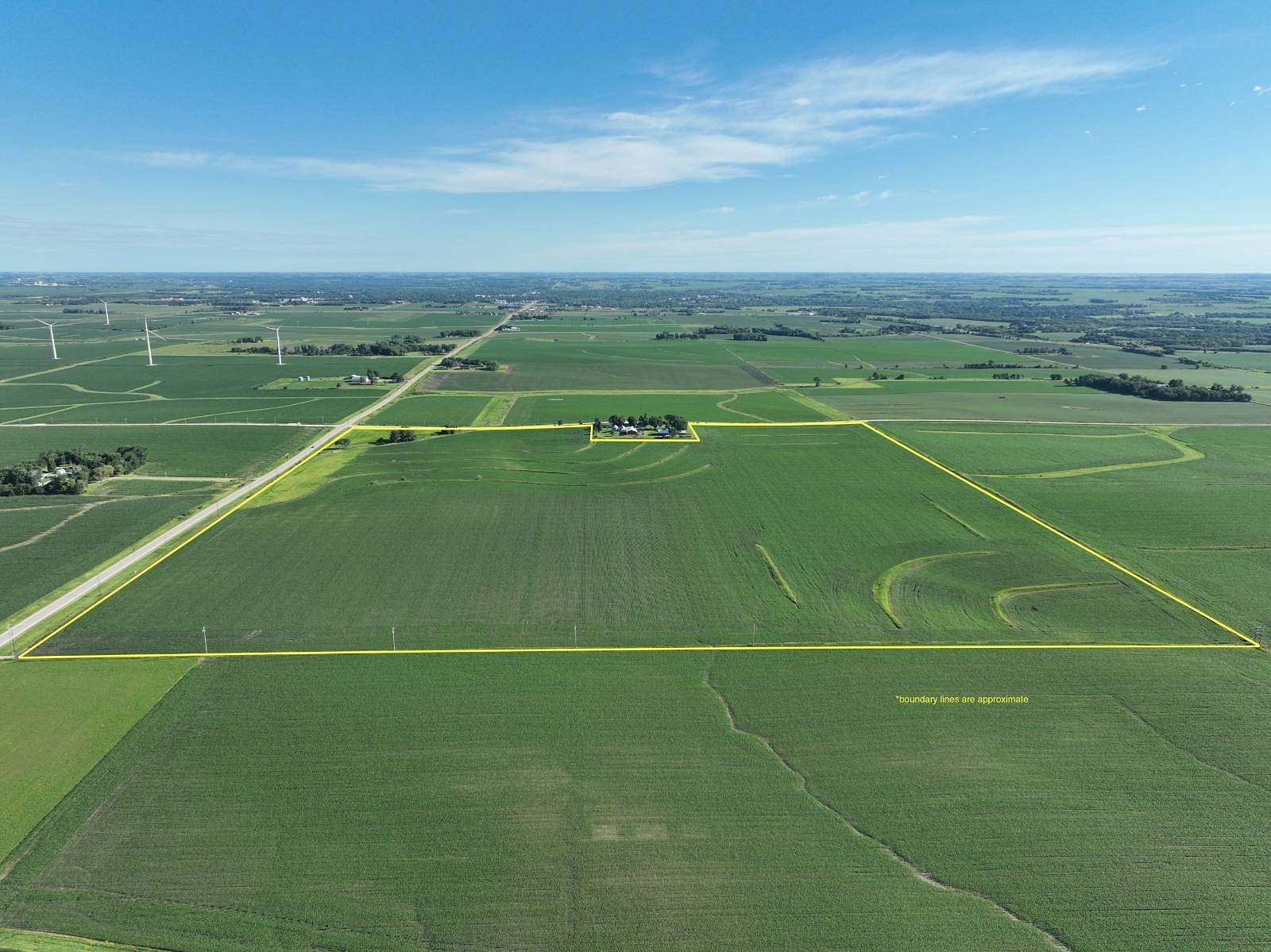 141 Acres of Agricultural Land for Sale in Charles City, Iowa