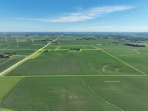 142 Acres of Agricultural Land for Sale in Charles City, Iowa