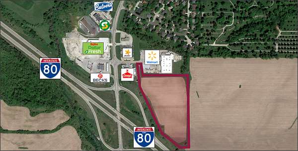 14.8 Acres of Commercial Land for Sale in Geneseo, Illinois