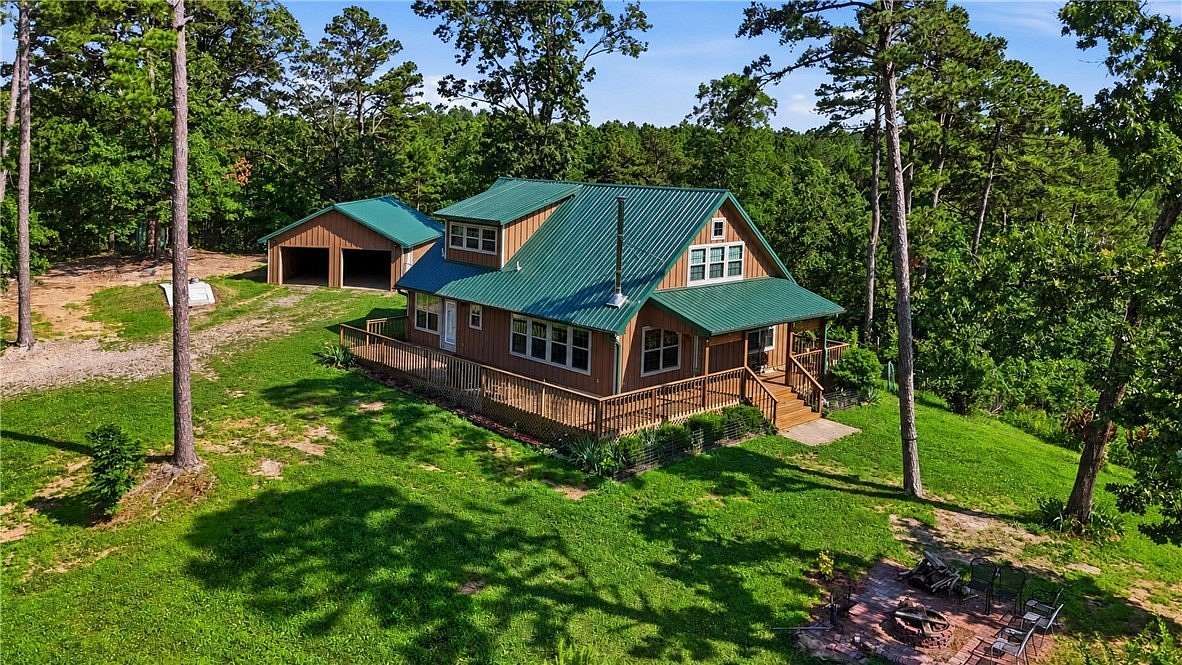 113 Acres of Recreational Land with Home for Sale in Westville, Oklahoma