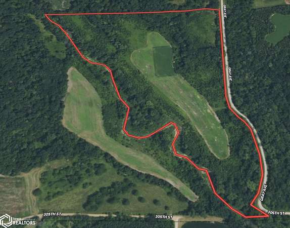 41.5 Acres of Recreational Land for Sale in Cantril, Iowa