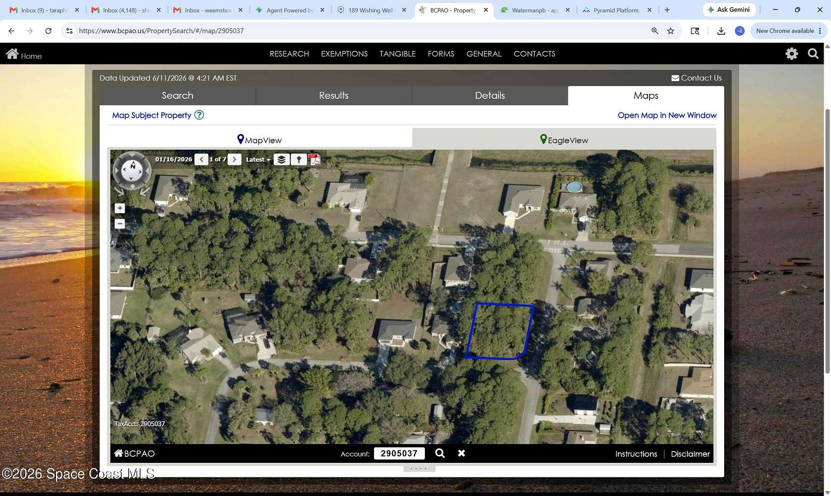 0.27 Acres of Residential Land for Sale in Palm Bay, Florida