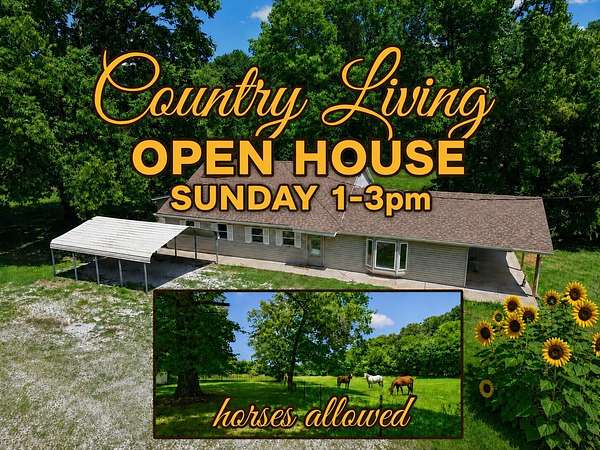 7.46 Acres of Land with Home for Sale in Clever, Missouri