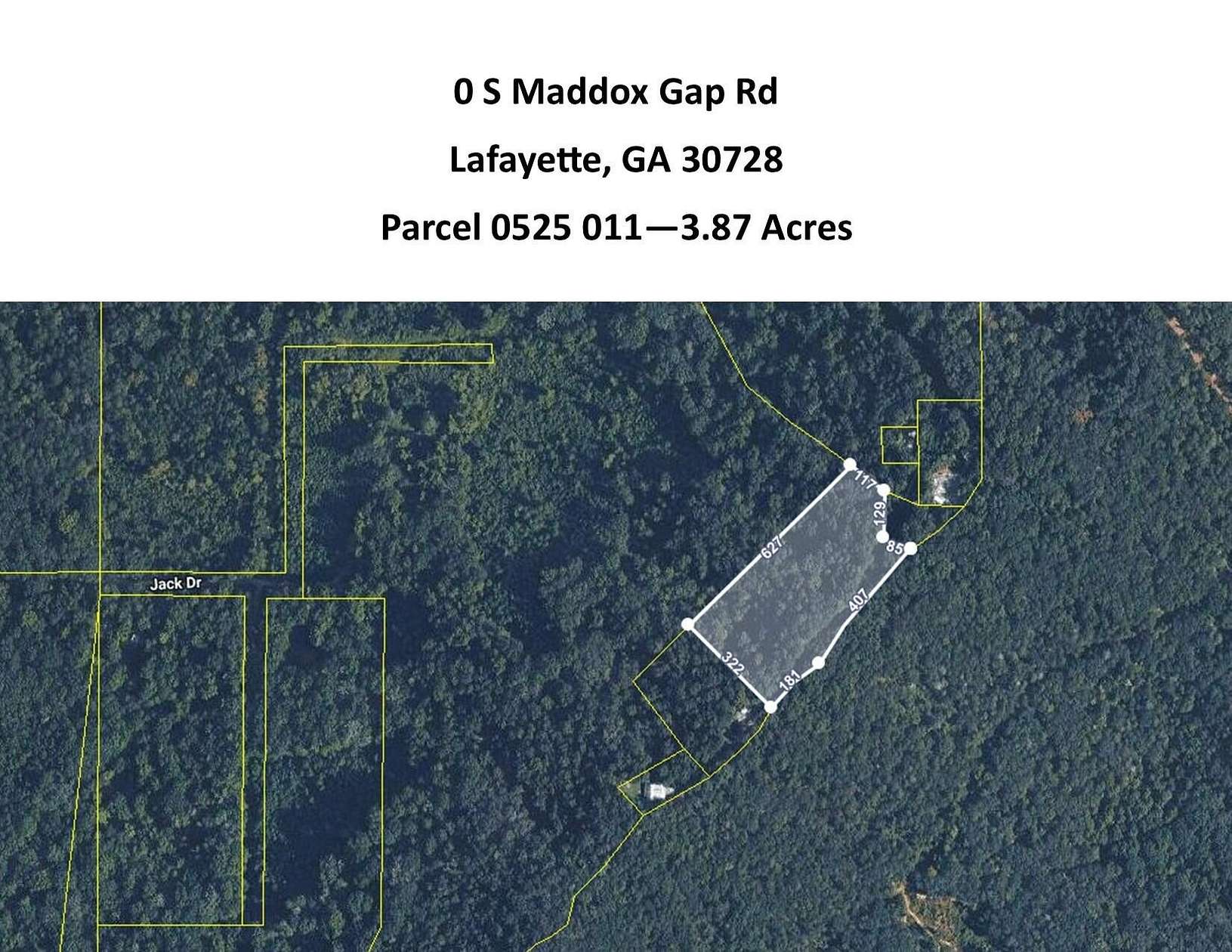 3.87 Acres of Land for Sale in LaFayette, Georgia