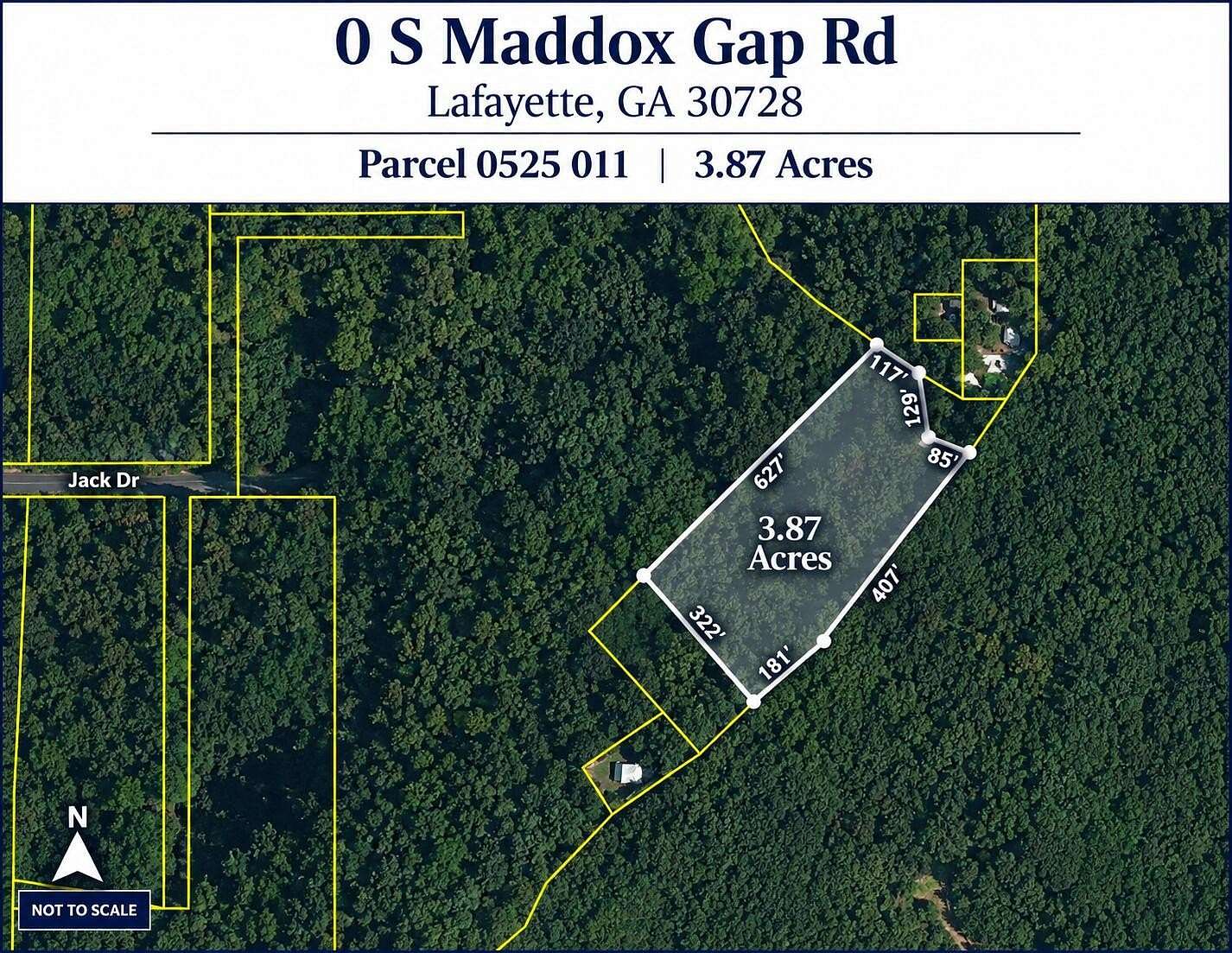 3.87 Acres of Land for Sale in LaFayette, Georgia