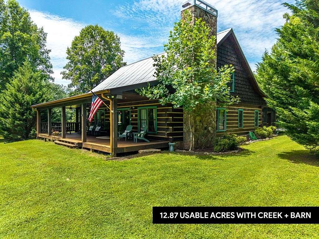 12.9 Acres of Recreational Land with Home for Sale in Mineral Bluff, Georgia